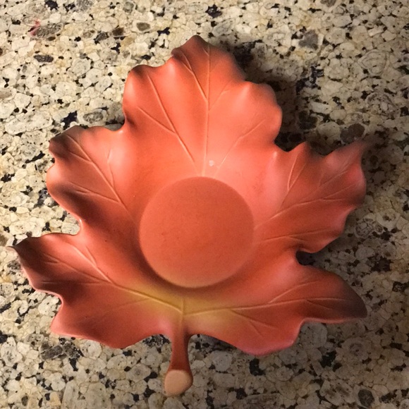 PartyLite Other - Orange Leaf Partylite Candle Holders